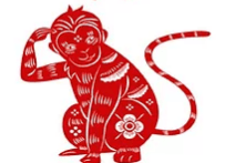 Vibrant image of a red zodiac rat